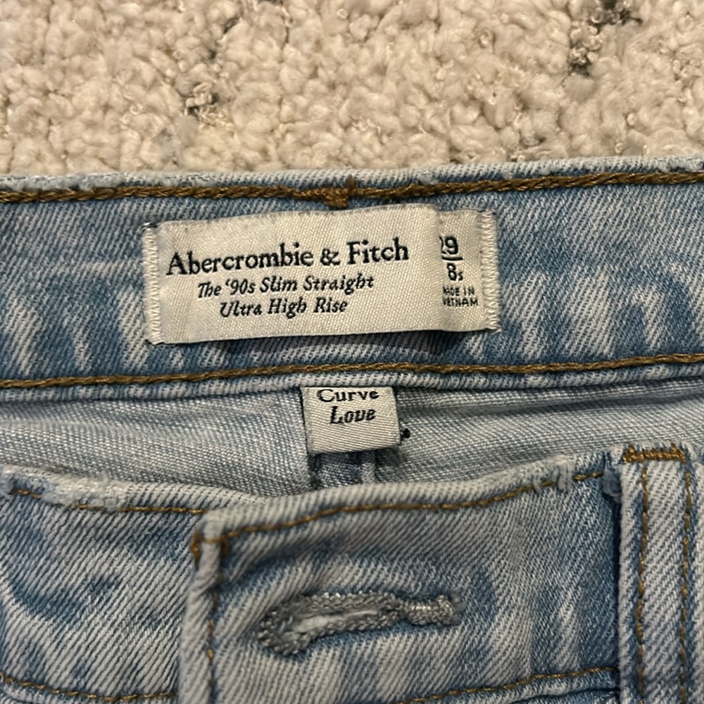 Abercrombie 90’s slim straight ultra high rise - Picture 9 of 10